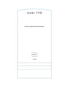 1-lok riviopaste Uusi työ
