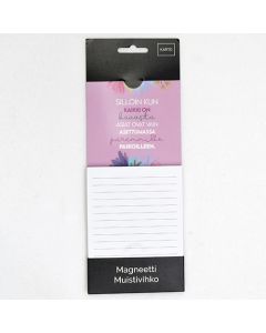 Magneettinen muistilehtiö Hidasta Elämää