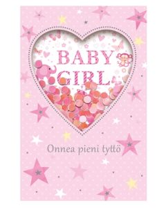 2-osainen vauvaonnittelu tyttö