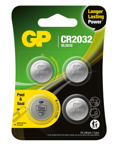 GP Lithium nappiparisto CR2032 4kpl