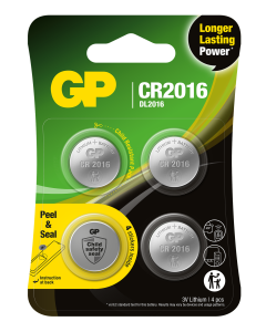GP Lithium nappiparisto CR2016 4kpl