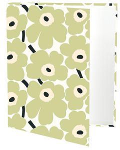 Rengaskansio 4 cm Marimekko Unikko vaaleanvihreä