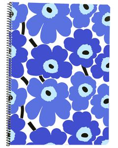 Kierrevihko A4/40L Marimekko Unikko sininen