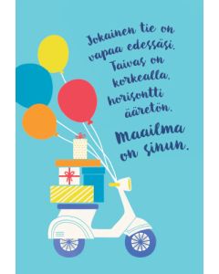 2-osainen kortti valmistunut Hallmark