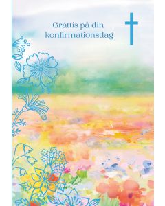 2-osainen rippikortti ruotsinkielinen Hallmark