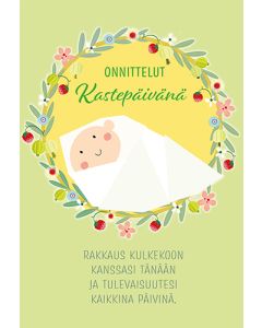 2-osainen kastekortti