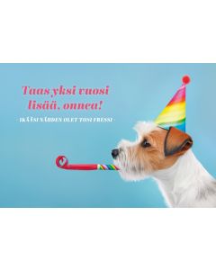 2-osainen syntymäpäiväkortti