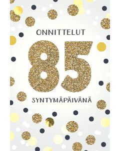 2-osainen onnittelukortti 85v Hallmark