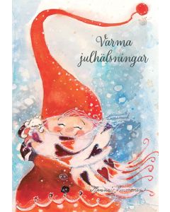 2-osainen joulukortti ruotsinkielinen Minna Immonen