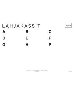 Hyrräopaste lahjakassit A-H blanco
