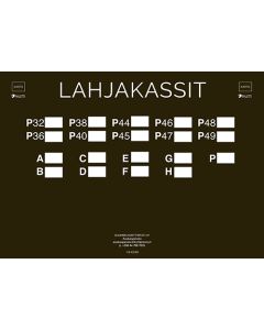 Hyrräopaste lahjakassit P32-P49 A-H blanco