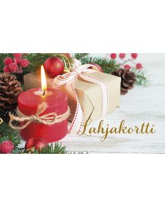 Lahjakorttipakkaus joulu