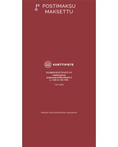 1 lokeron riviopaste joulu Postimaksu maksettu - Porto Betalt