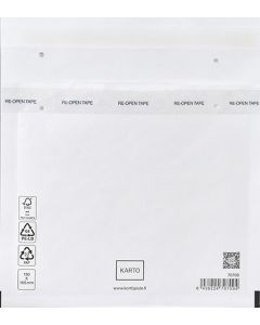Kuplapussi DVD/CD-levyille valkoinen 100 kpl/ltk