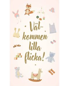 2-osainen vauvakortti ruotsinkielinen