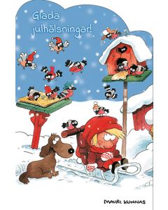Joulukortti Mauri Kunnas ruotsinkielinen