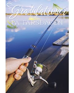 2-osainen isänpäiväkortti ruotsinkielinen