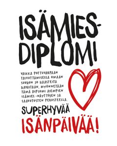 2-osainen isänpäiväkortti Vesa Löhönen