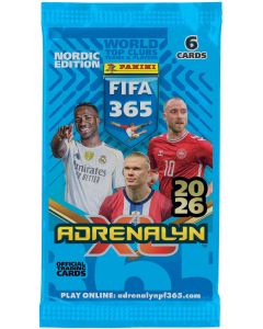 Panini FIFA 365 Adrenalyn XL -jalkapallokortit 2026 Nordic Edition