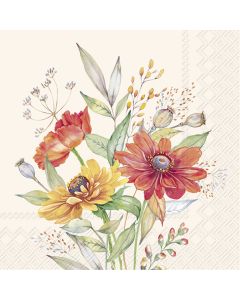 SOFT SUNSET BOUQUET cream lautasliina 25 cm