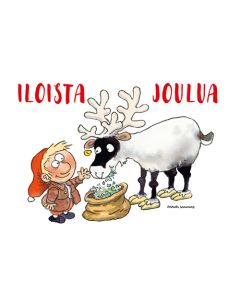 2-osainen joulukortti setelitasku Mauri Kunnas