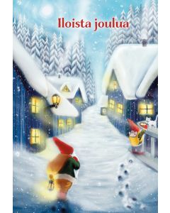 2-osainen joulukortti setelitasku