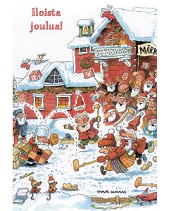 2-osainen joulukortti Mauri Kunnas