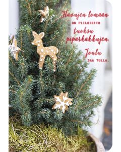 2-osainen joulukortti Ilona Pietiläinen