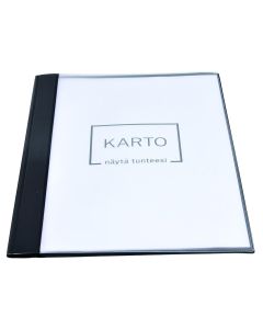 Esitekansio A4 E-462 musta PVC