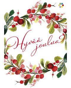 Joulukortti Syöpäpotilaat postimaksu maksettu