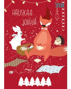 Joulukortti Sylva postimaksu maksettu