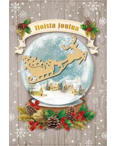 2-osainen joulukortti