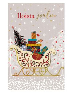 2-osainen joulukortti