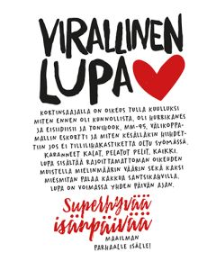 2-osainen isänpäiväkortti Vesa Löhönen