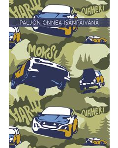2-osainen isänpäiväkortti Vallila