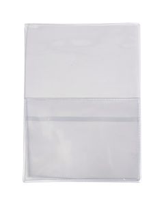 Huoltotasku Premium A4 avaintaskulla PVC kirkas 50 kpl/ltk