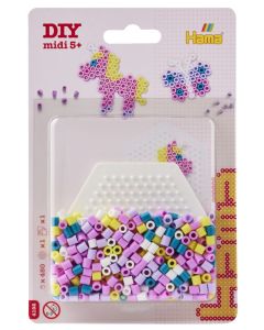 Hama pikkublister yksisarvinen & perhonen