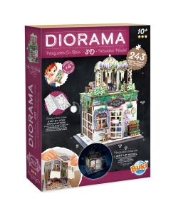 Diorama kukkakauppa pienoismalli