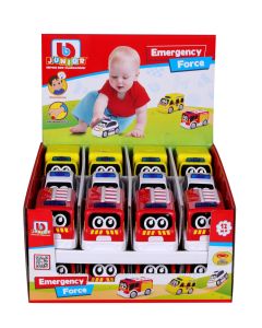 Bburago Junior, Emergency Force Hälytysajoneuvot, lajitelmassa: Poliisi-auto, Palo-auto, Ambulanssi