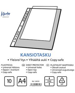 Kansiotasku 126/04 A4 PP 10 kpl/pss
