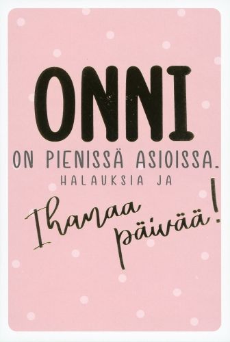 2-osainen kortti