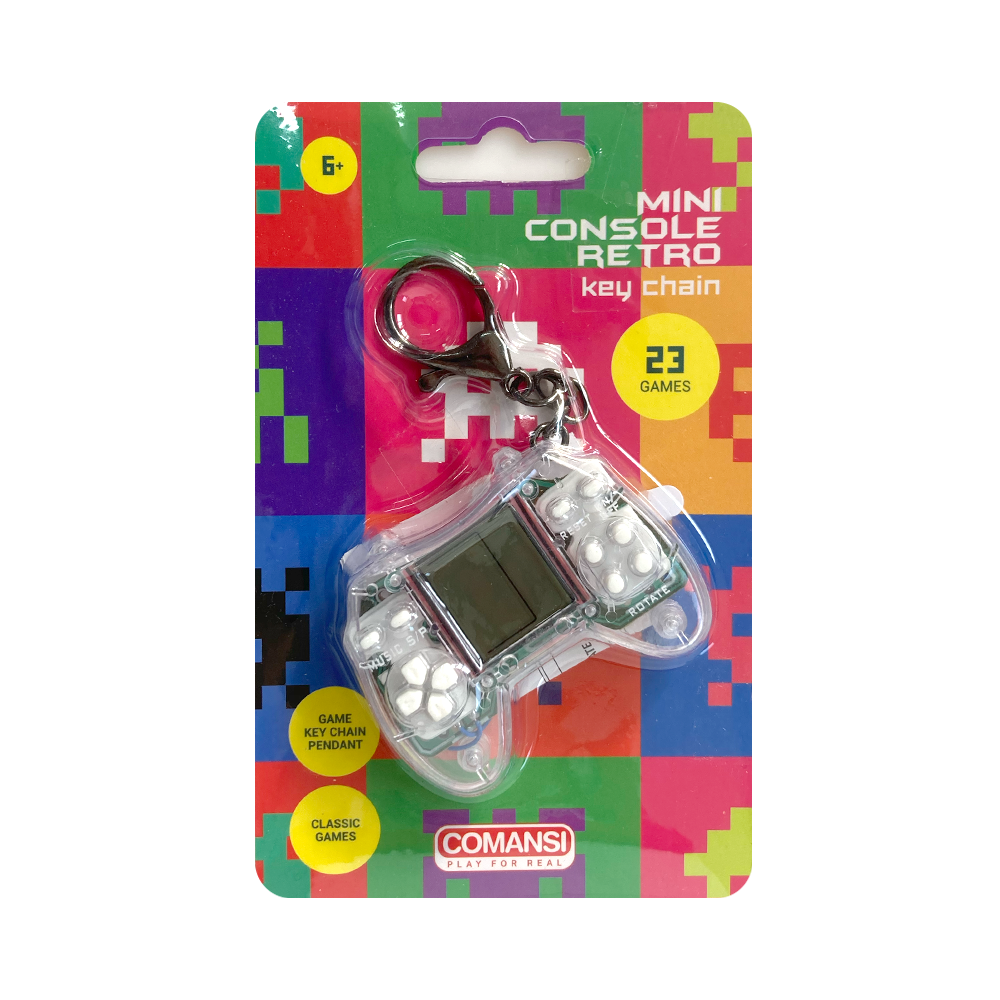 Mini Console Retro Game avaimenperäpeli, lajitelma