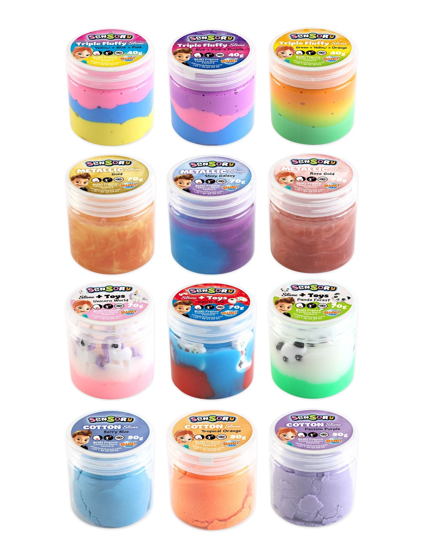 Sensory Slime lajitelma