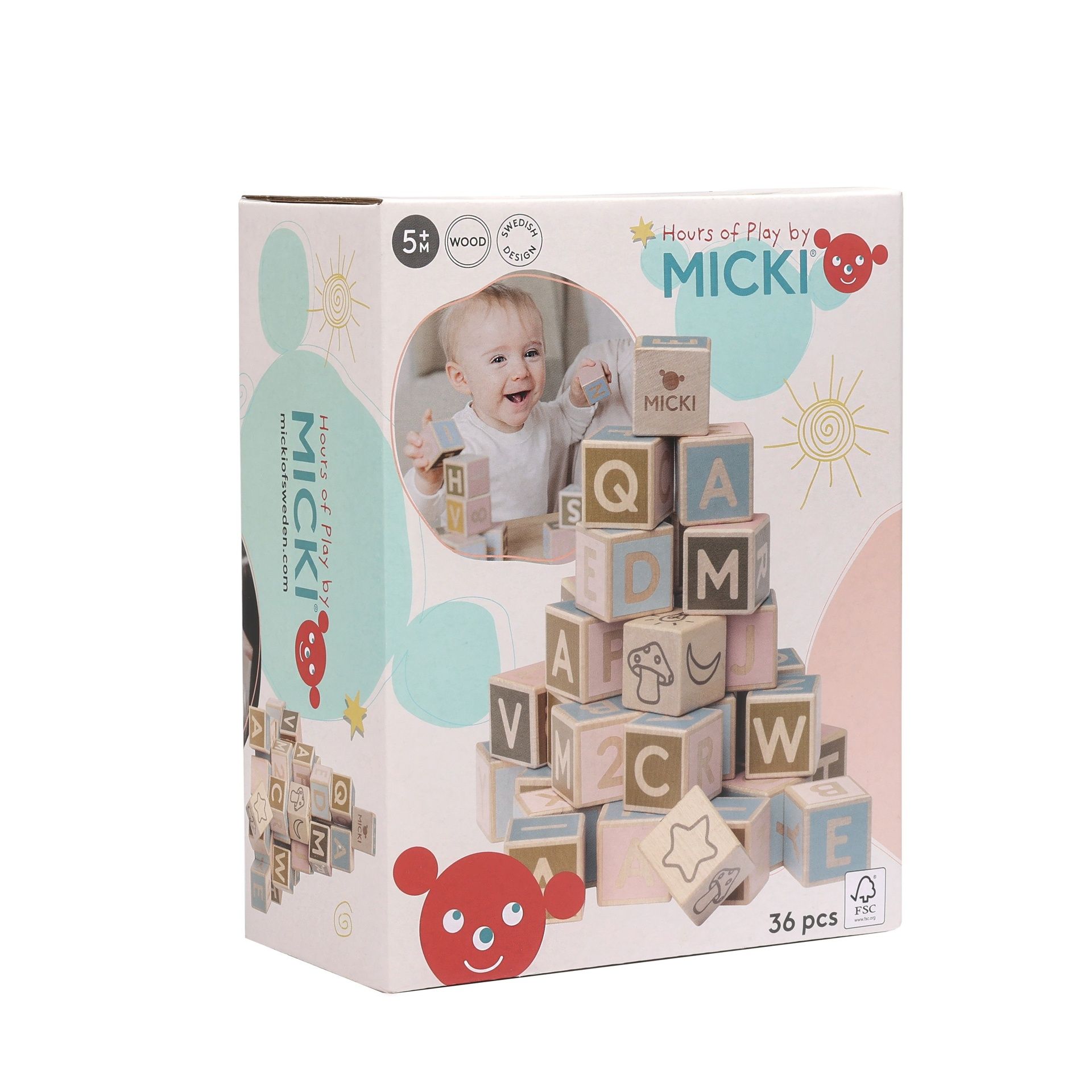 Micki Kirjainpalikat 36kpl