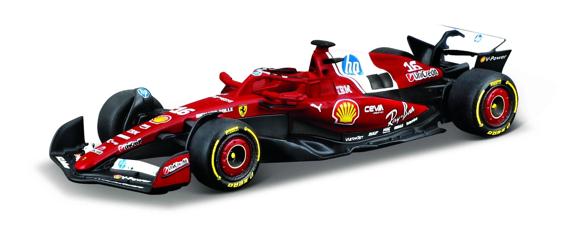 Bburago 1:64 Formula 1 -autot. Laj. sis. 2025 F1 -autot (Ferrari, RedBull, McLaren, Mercedes), 12 kpl dsp