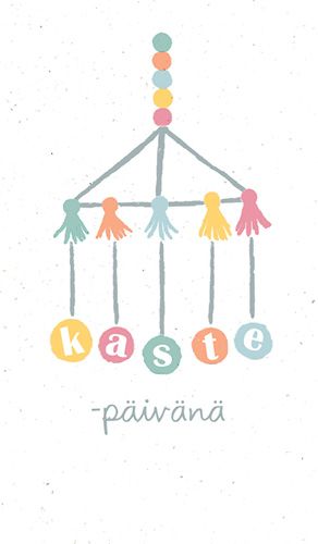 2-osainen kastekortti Hallmark