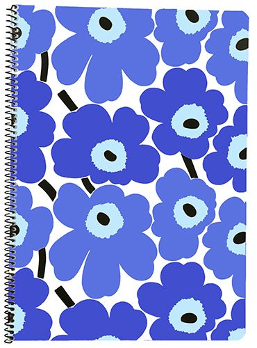 Kierrevihko A4/40L Marimekko Unikko sininen