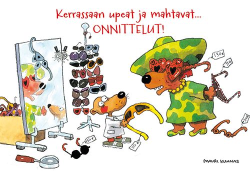 2-osainen kortti Mauri Kunnas