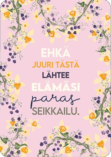 Postikortti Hidasta Elämää