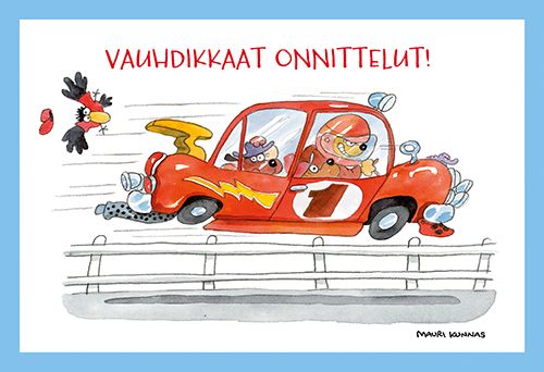 2-osainen kortti Mauri Kunnas